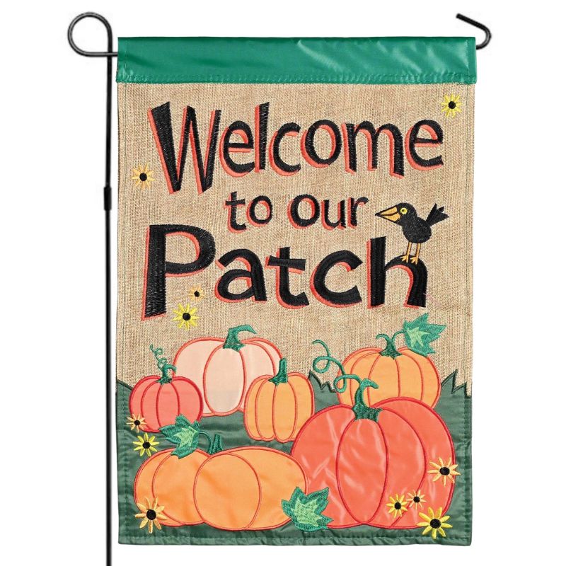 Welcome To Our Patch Garden Flag